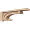 Ekena Millwork 5"W x 30"D x 10"H Thin Alma Rough Cedar Woodgrain TimberThane Corbel, Primed Tan CORUR05X30X10ALMRCPR - alternate 1